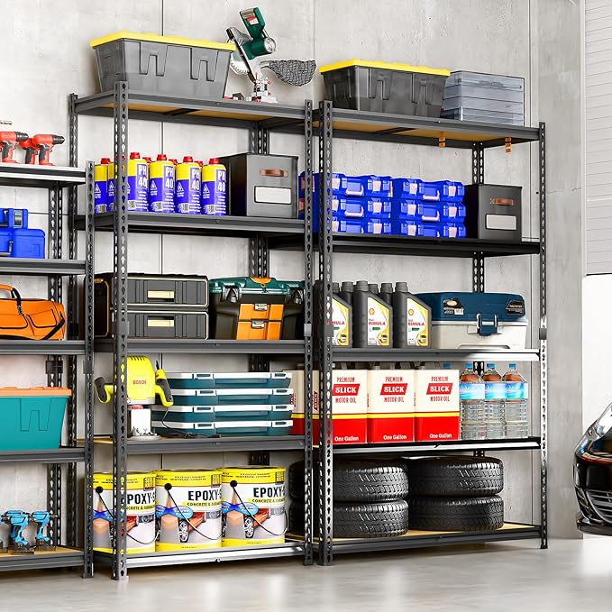 LEVELEVE 5-Tier Storage Shelving Unit, 2020 lbs Capacity, Heavy Duty Adjustable - Image 4
