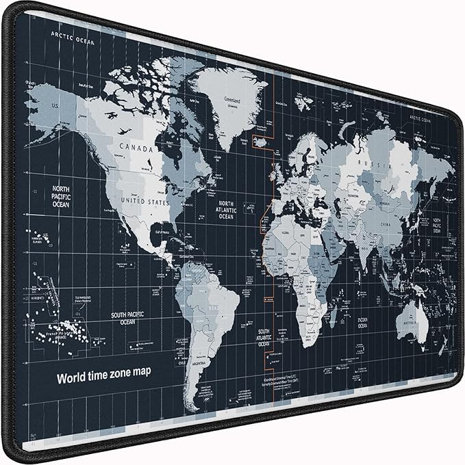 Large Gaming Mouse Pad with Stitched Edges, 31.5x15.7 in Extended Computer by Naukay