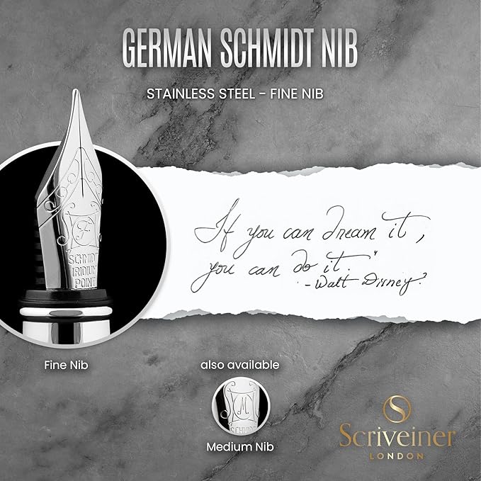 Scriveiner Stainless Steel Fountain Pen - Image 5