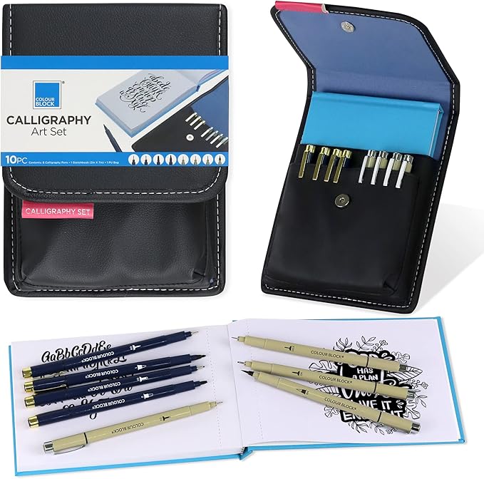 COLOUR BLOCK 10PC Calligraphy Set - Image 5