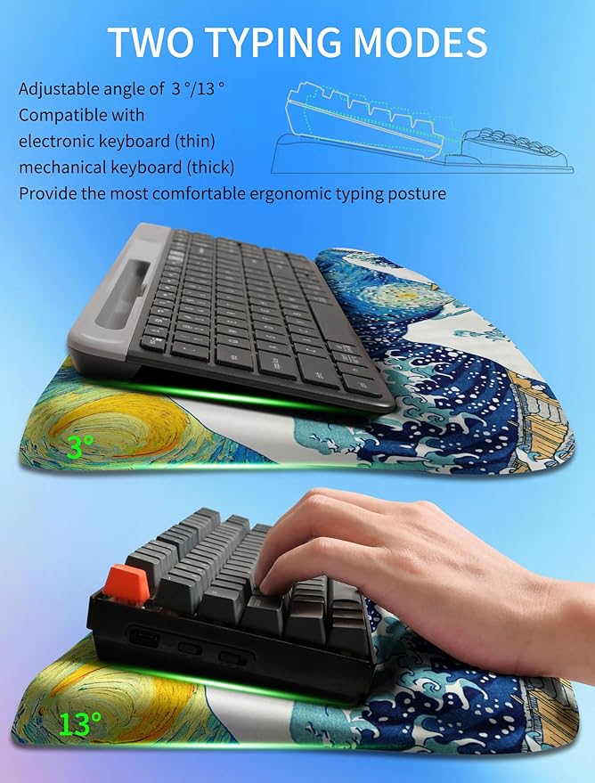 KUOSGM Ergonomic Wave Wrist Rest - Image 2