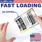 Claev Vertical Large Flexible and Tear Resistant ID Badge Holders, Conventions - Image 5