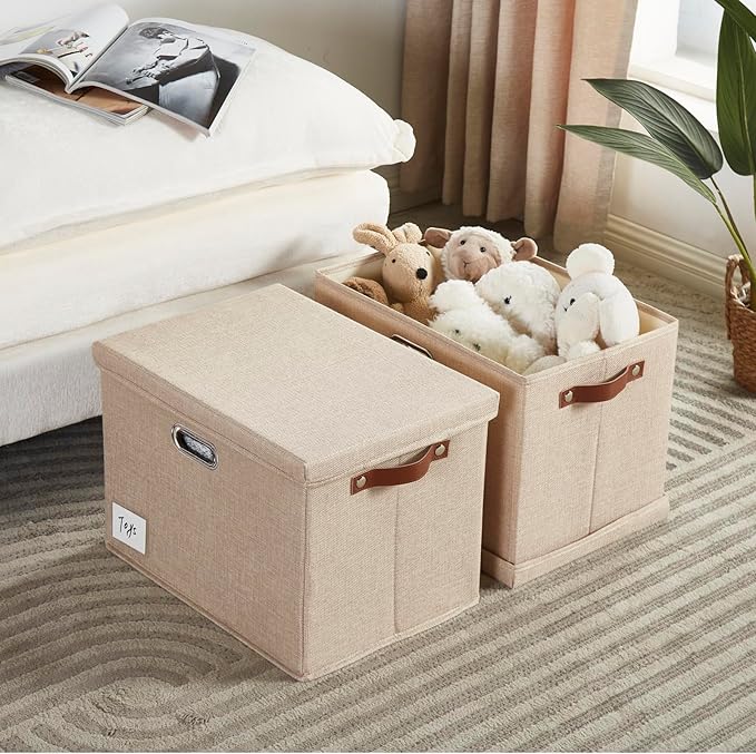 Roobyl 17" Large Collapsible Storage Bins - Image 2