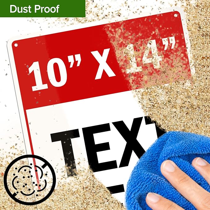 Custom Sign, Custom Sign for Business, Indoor/Outdoor use. 10x14 Inches - Image 9