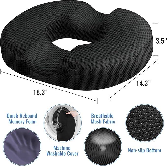 CloudBliss Donut Pillow Seat Cushion - Image 2