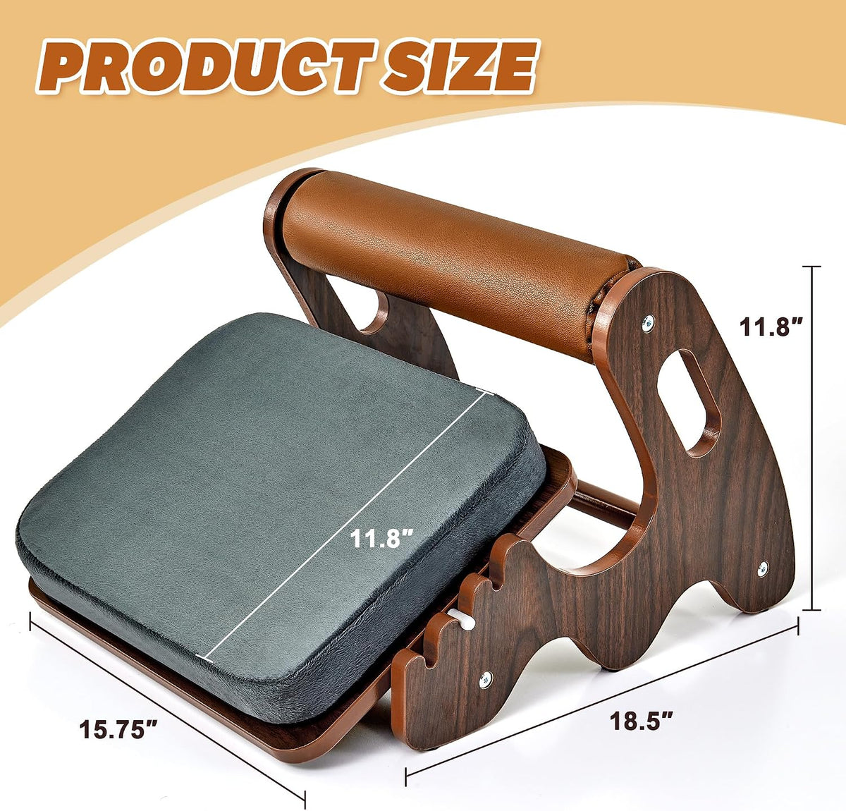 Spacocld Foot Rest for Under Desk at Work- Adjustable Rocking Foot Stool with...