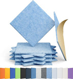 Amantech 12 Pack Acoustic Panels Self Adhesive Sound Proof Foam, High Density by Amantech