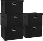 Graciadeco Large 17" 36 Quart Collapsible Stackable Storage Bins by GraciadecoStorage