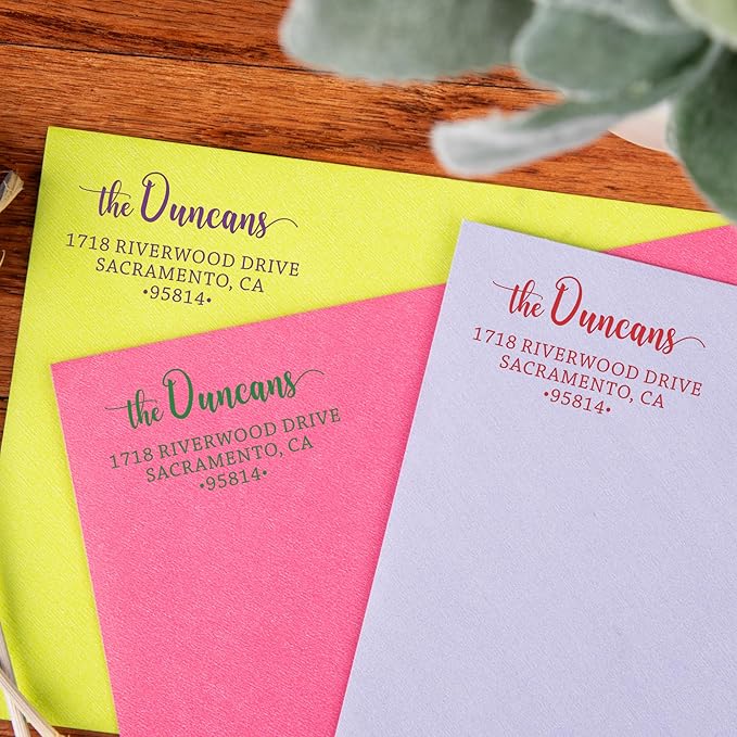 The Duncans Personalized Address Stamp | Envelope Return Address Stamps - Image 7