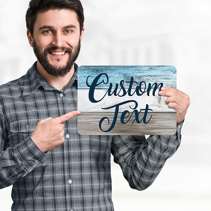 Custom Sign, Custom Street Sign, 11 Font Colors, 13 Font Styles, 4 Hole Options - Image 2