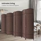 Cocosica 8 Panel Room Divider, 6Ft Folding Privacy Screen, Tall - Image 4