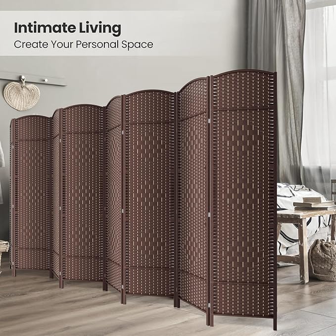 Cocosica 8 Panel Room Divider, 6Ft Folding Privacy Screen, Tall - Image 4