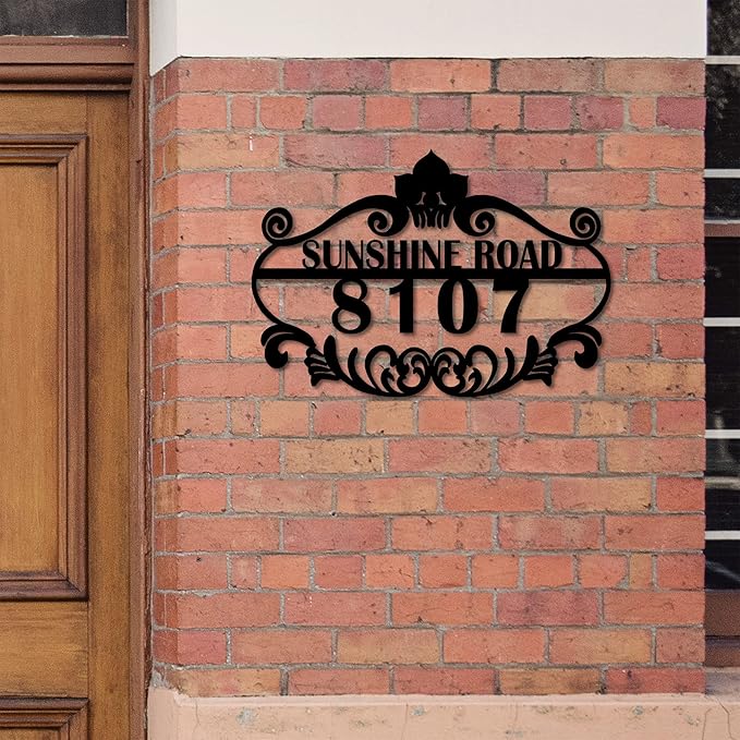 Personalized Vintage Styling Metal House Numbers - Image 2