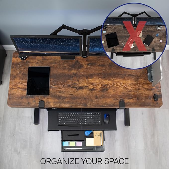 VIVO Large Keyboard Tray Under Desk Pull Out Platform - Image 4
