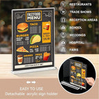 Daofary Acrylic Sign Holder 8.5 x 11 Inches 10 Pack, Double-Sided Stand up - Image 5