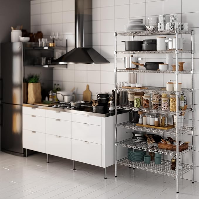 Regal Altair 18" Deep x 36" Wide x 74" Height Wire Shelving Kit | 8-Tier | NSF - Image 6