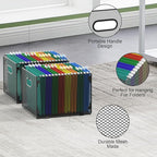 samstar 2 Pack Hanging File Organizer, Mesh File Folder Box Filing Box File - Image 4