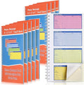 Fullhawl 10 Pcs Spiral Bound Phone Message Book 5-1/2" x 11" 2 Part Colorful by Fullhawl