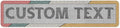Custom Sign, Custom Street Sign, 11 Font Colors, 13 Font Styles, 4 Hole Options by MySignCenter