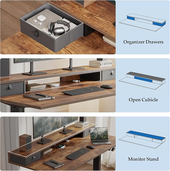 Klicelor 63 Inch Electric Standing Desk - Image 4