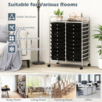 Happygrill 20-Drawer Organizer Cart Tools, Mobile Utility Storage Cart - Image 7