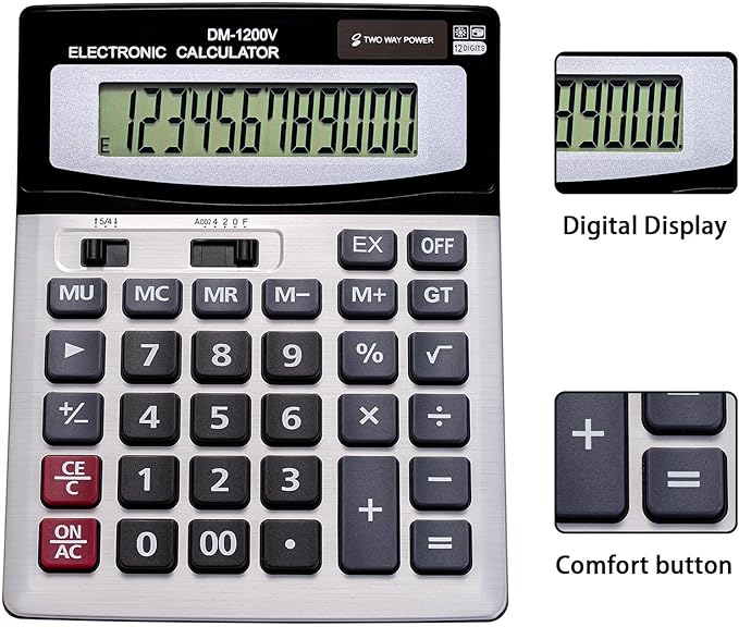 YEBMoo 12 Digit Desktop Calculator - Image 5