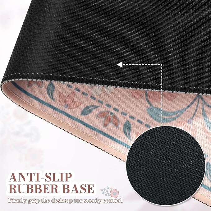 iCasso Desk Mat for Keyboard and Mouse, Large Mouse Pad, Desk Pad Mat, - Image 4