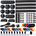 ELII 300PCS Cable Management Kit, 4 Cable Sleeve 35 Cable Clips by OfficeArtCraftsProducts