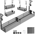 Multi-Model Under Desk Cable Management Tray 2 Packs Metal Under Desk Wire by SRJZMLY