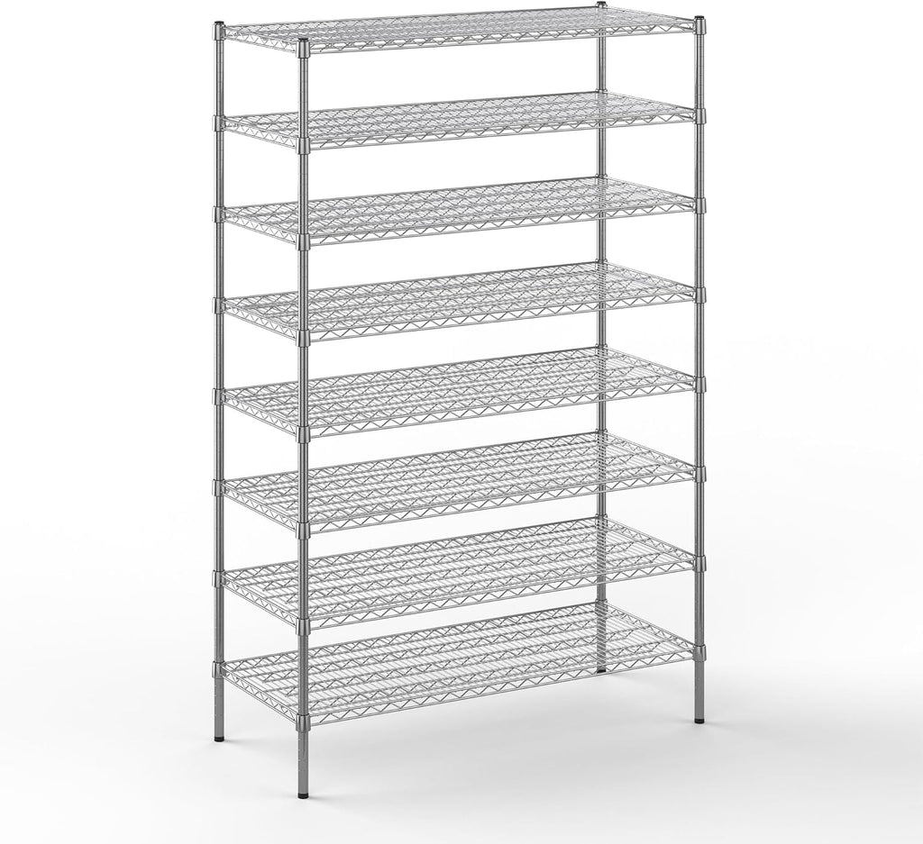 Regal Altair 21" Deep x 48" Wide x 74" Height Wire Shelving Kit | 8-Tier | NSF