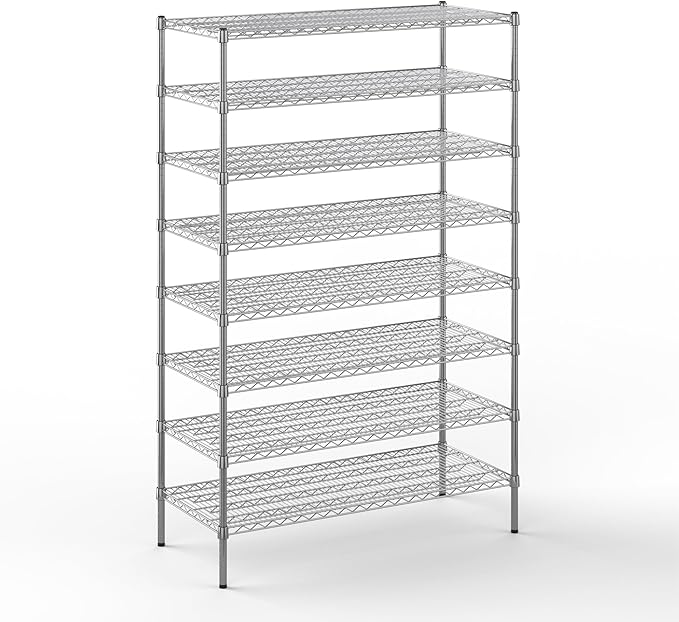 Regal Altair 21" Deep x 48" Wide x 74" Height Wire Shelving Kit | 8-Tier | NSF by Regal+Altair