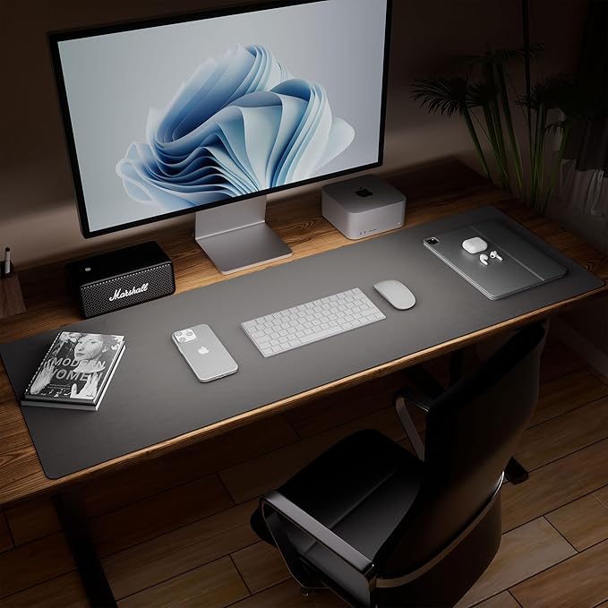 Aothia Leather Desk Pad Protector, Office Mat, Large Mouse Pad, Laptop Desk Pad - Image 7