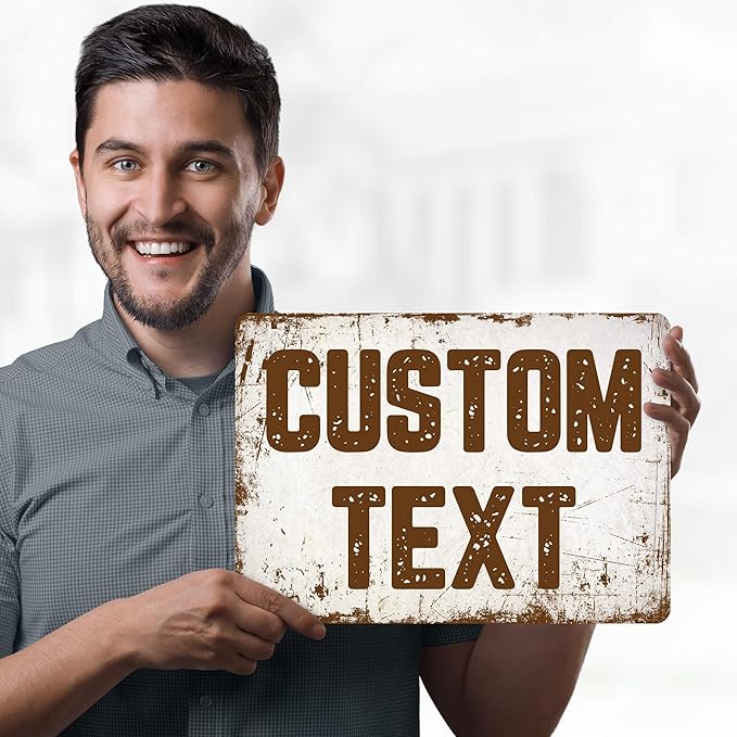 Custom Sign, Custom Street Sign, 11 Font Colors, 13 Font Styles, 4 Hole Options - Image 2