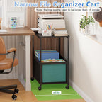 Sbanmao Rolling File Cart, Mobile Hanging File Cabinet - Image 6