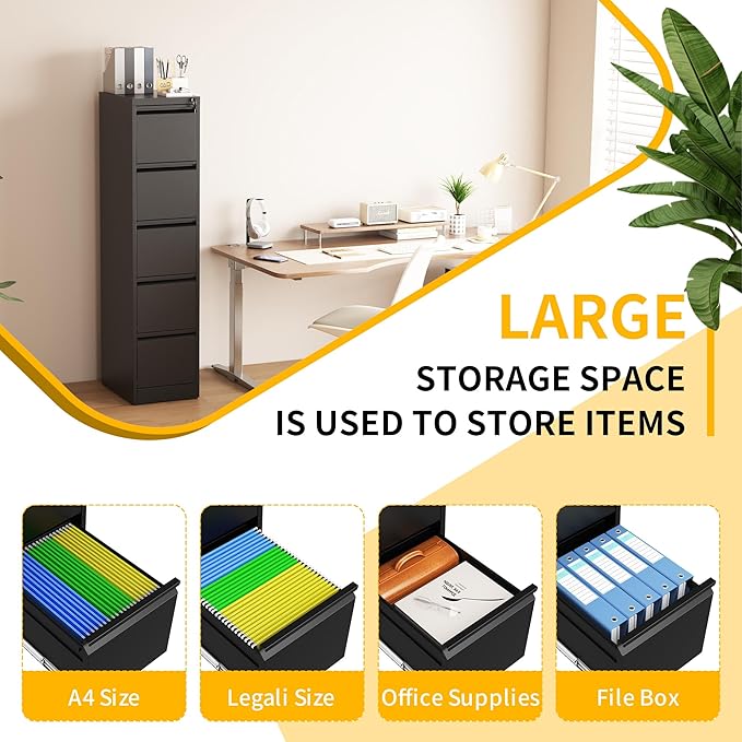 Reegangfa 5 Drawer File Cabinet - Image 4