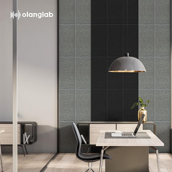 Olanglab Fiberglass Acoustic Wall Panels 4 Pack, 11.8'' x 23.6'' Sound Panels - Image 9