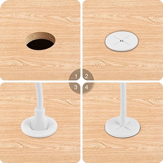 Desk Grommet, 3/4 Inch Flexible Rubber Grommets, Silicone Cable Cord Grommet - Image 4