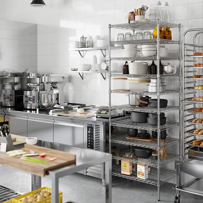 Regal Altair 24" Deep x 30" Wide x 86" Height Wire Shelving Kit | 10-Tier | NSF - Image 7