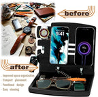 MED Wood Phone Docking Station – Nightstand Desk Organizer - Image 2