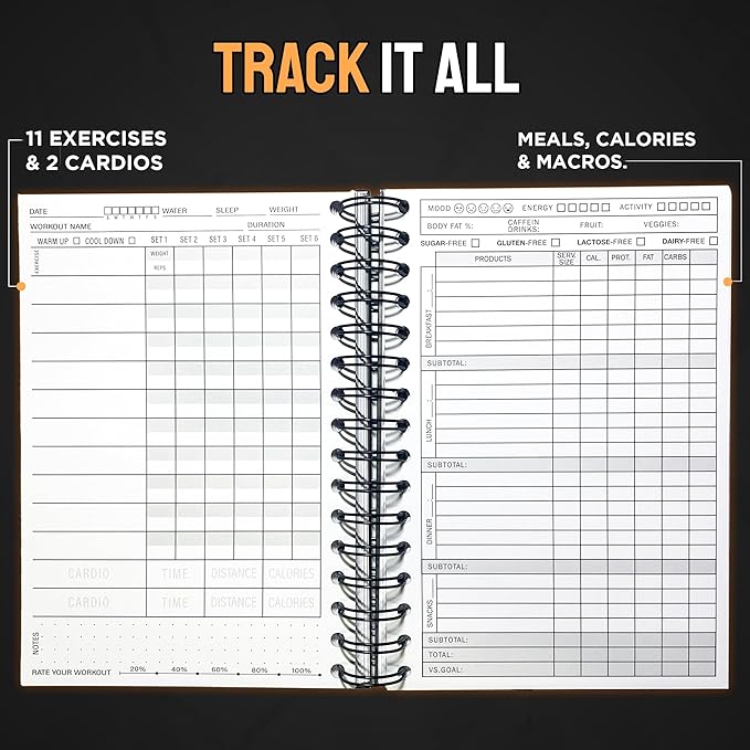 Nextnoid Hardcover Fitness & Food Journal - Image 3