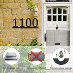 Personalized Metal Horizontal House Numbers - Image 2