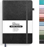 Annecy Lined Journal Notebook, Hardcover Leather Journal by Annecy