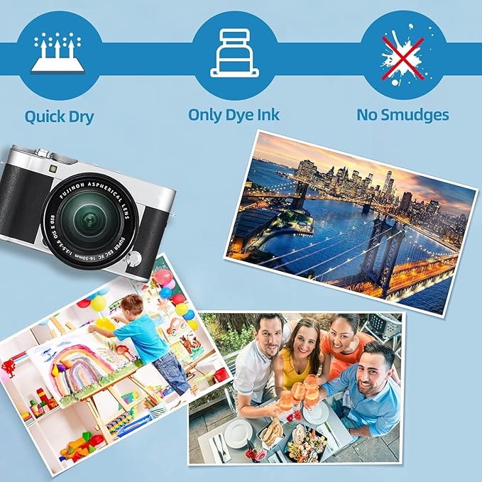 ZHADDLI Glossy Photo Paper 8.5 x11, Inkjet Photo Printer Paper, instant - Image 3