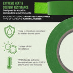 Dura-Gold Green Automotive Masking Tape 2 Inch, 2 Rolls - Image 3