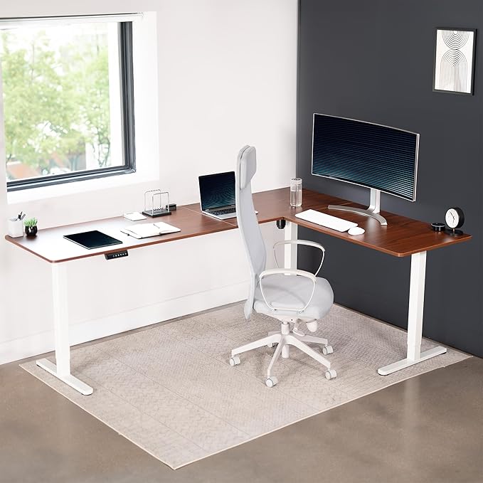 VIVO Electric Corner 84 x 63 inch L-Shaped Standing Desk, Memory Height - Image 7