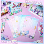 TaoBary 160 Pcs Stationery Paper Set 50 Double Sided Stationery Papers - Image 3