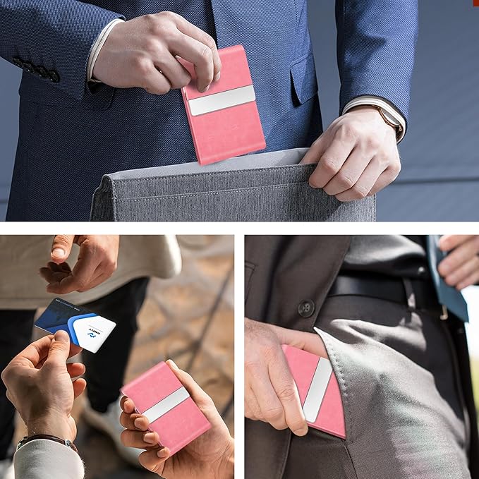 Business Card Holder for Women or Men, Business Card Case - Image 6