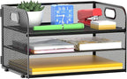 MINDEPOT 3 Tier Paper Organizer Tray by MINDEPOT