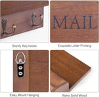 DLQuarts Mail Organizer with Key Holder - Image 4