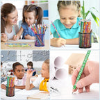 100 Pcs Motivational Pencils Bulk, Rainbow Inspirational School Pencils - Image 7